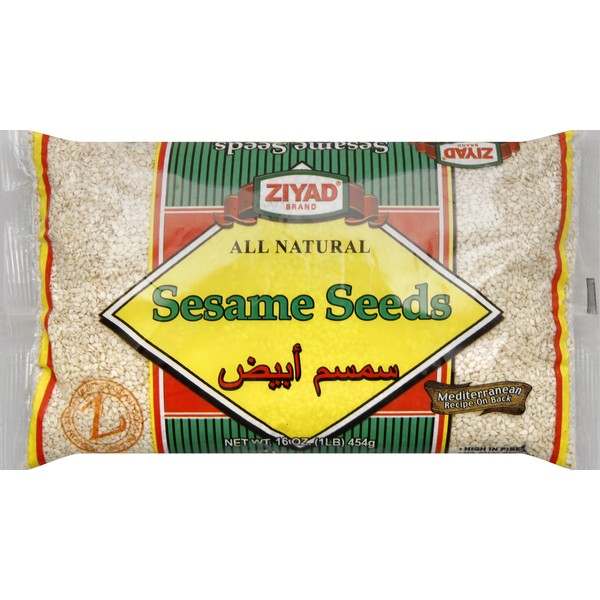 ZIYAD NATURAL SESAME SEEDS 1 LBS