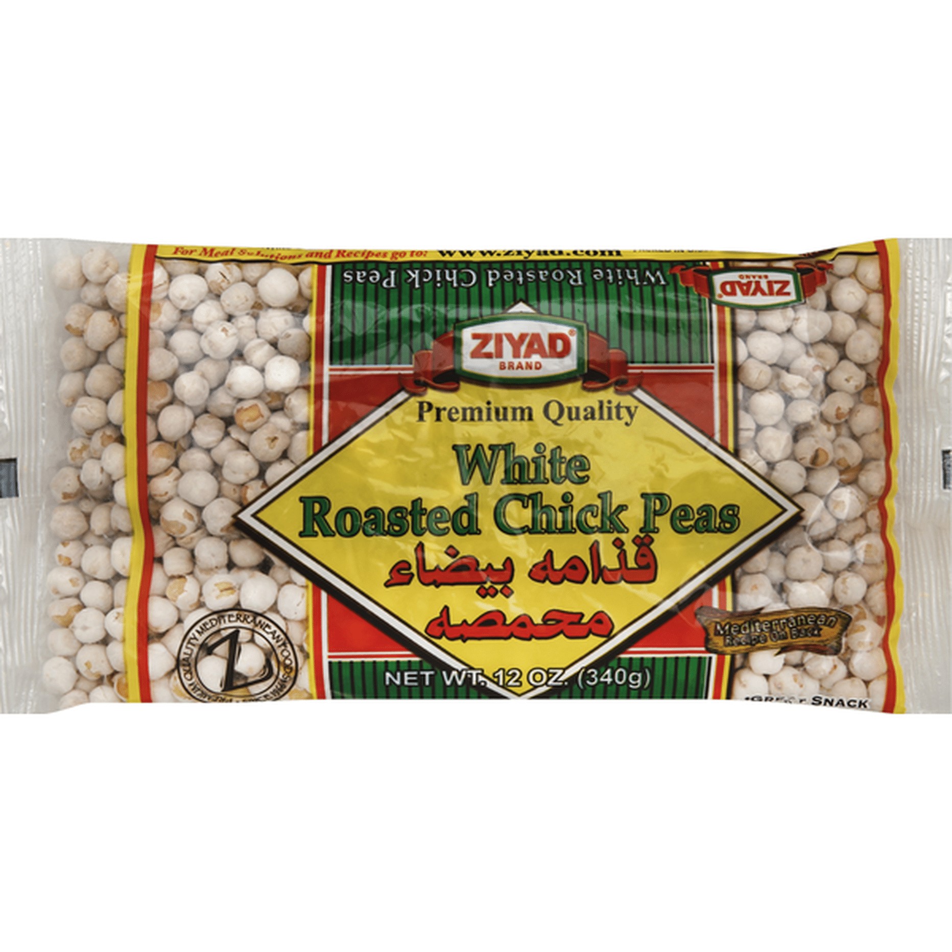 ZIYAD WHITE ROASTED CHICK PEAS 12 OZ