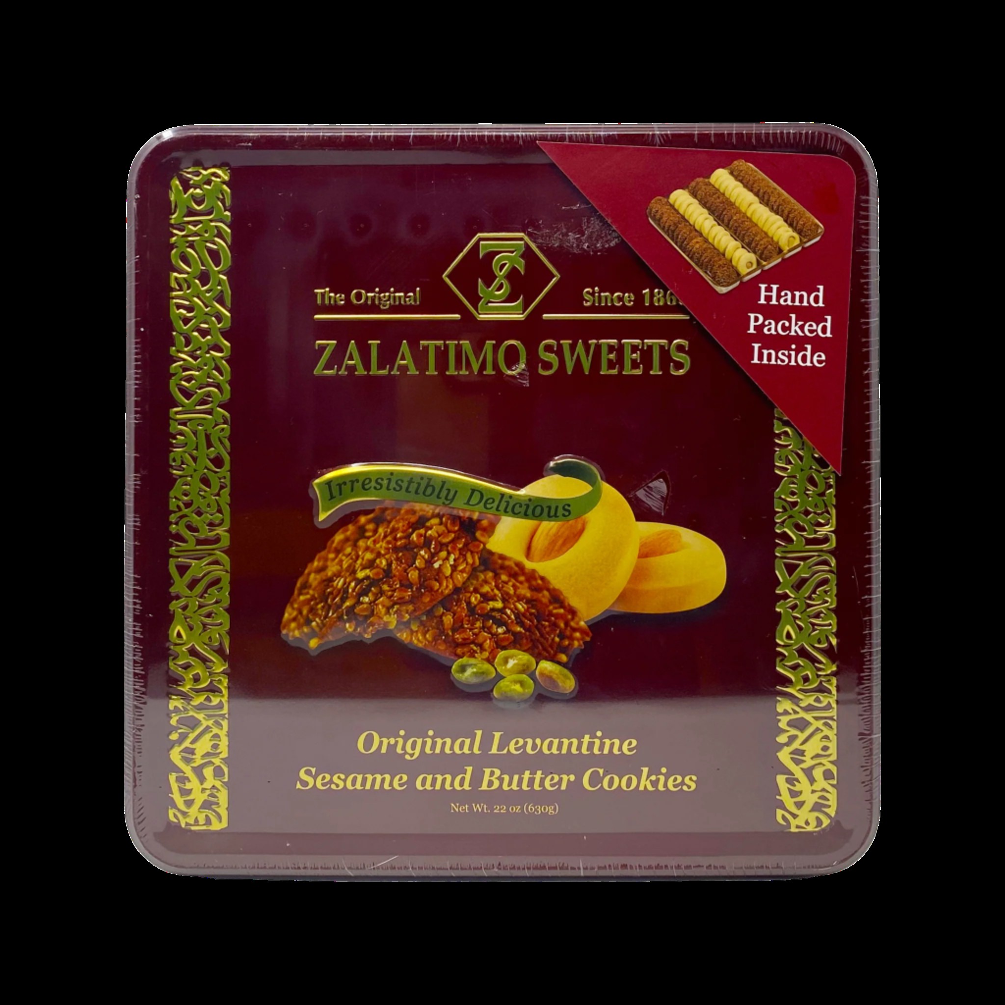 ZALATIMO SESAME AND BUTTER COOKIES 630 GM