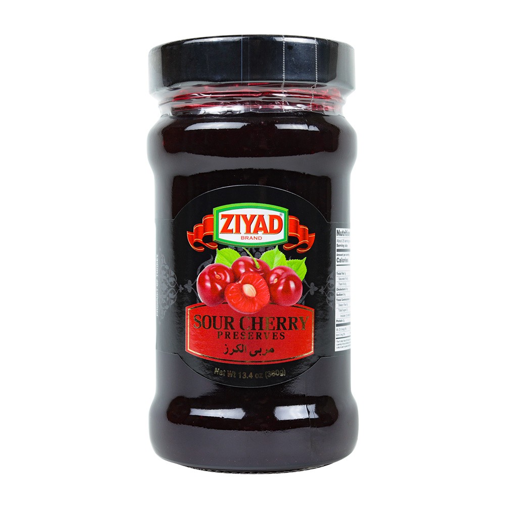 ZIYAD SOUR CHERRY PRESERVES 380 GM