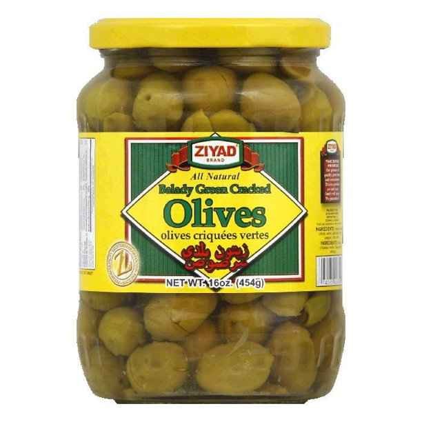 Ziyad Whole Olives Green 1 Lbs