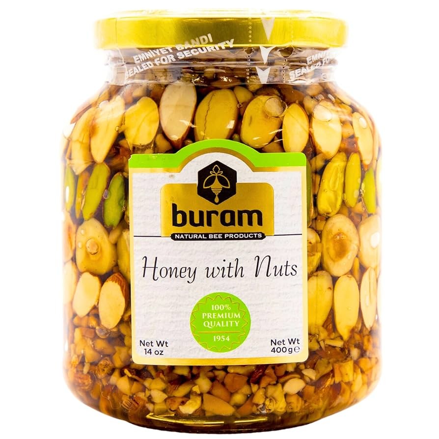 BURAM HONEY W/NUTS 26 OZ