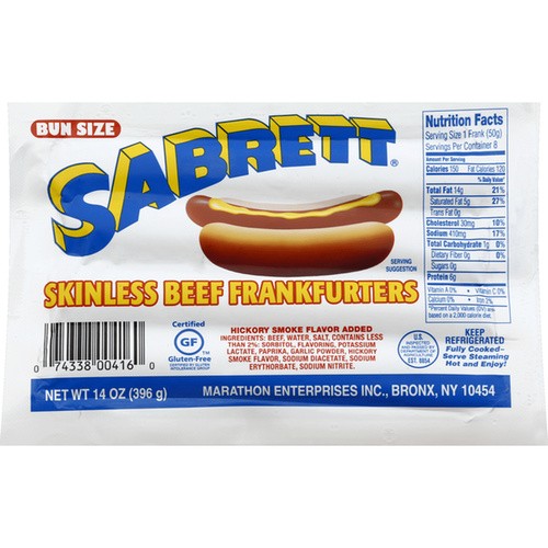 SABRETT BUN SZ BF FRANK 14Z 14 OZ