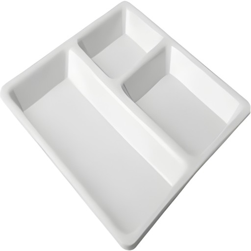 10 COMPARTMENT DINNER PLATES 50 COUNT