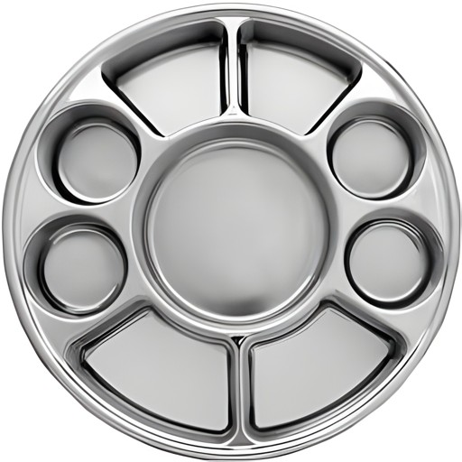 9 Compartment Silver 25 PACK