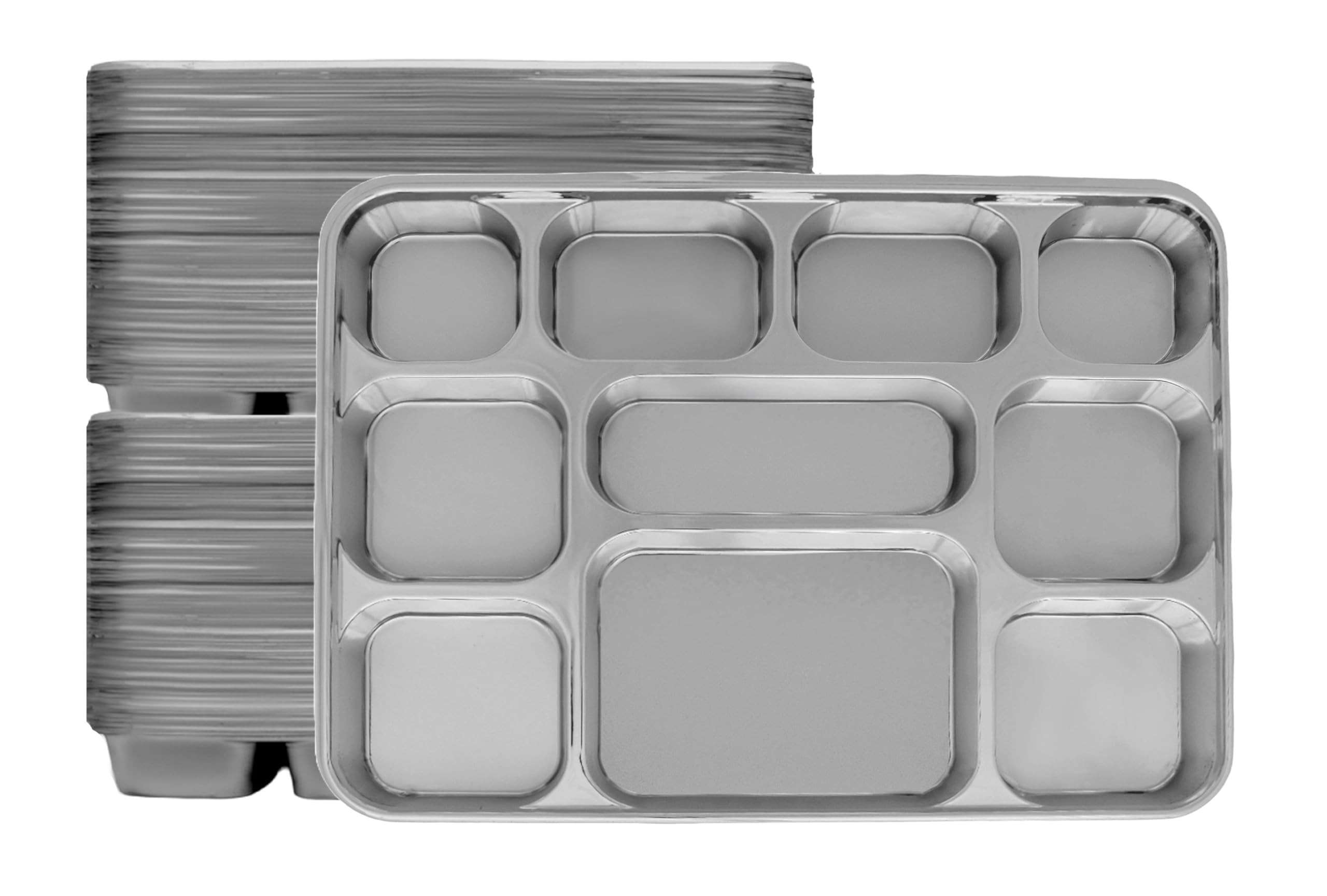 NEW 10 COMP SLIVER THALI 25 PCS