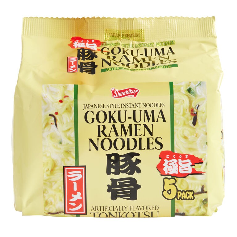 SHIRAKIKU GokuUma Ramen Noodles Japanese Style 5 PACK