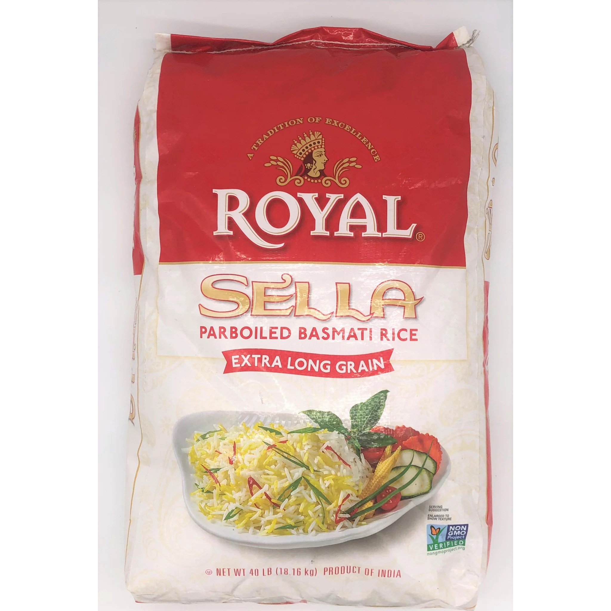 Royal Sella Parboiled Basmati Rice 40 LBS