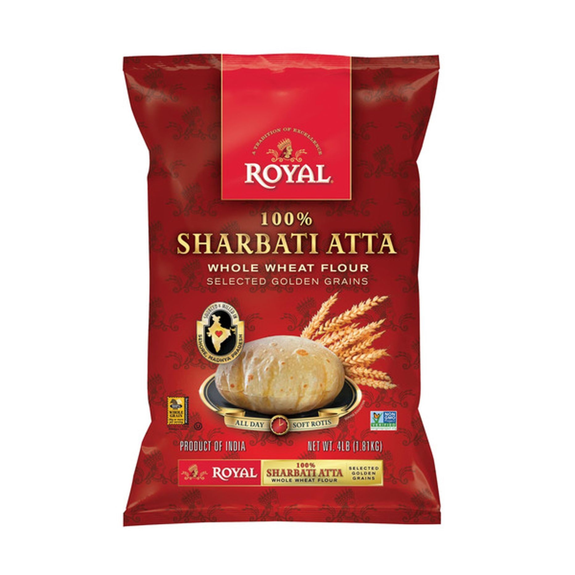 Royal Sharbati Atta 4 LBS