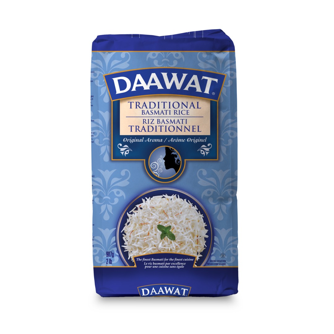 DAAWAT TRADITIONAL BASMATI RICE 2 LBS