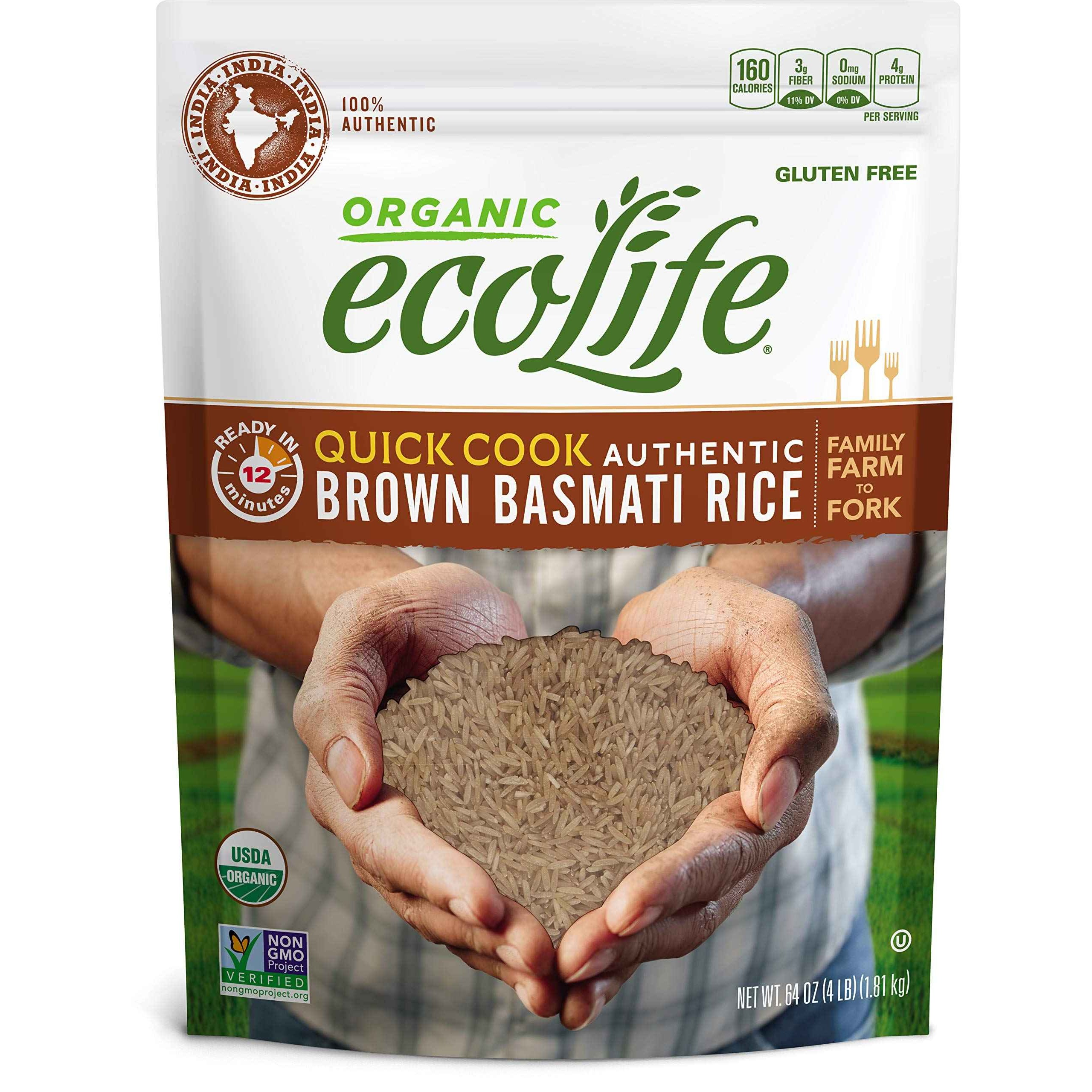 Ecolife Org Brw Rice 4 LBS