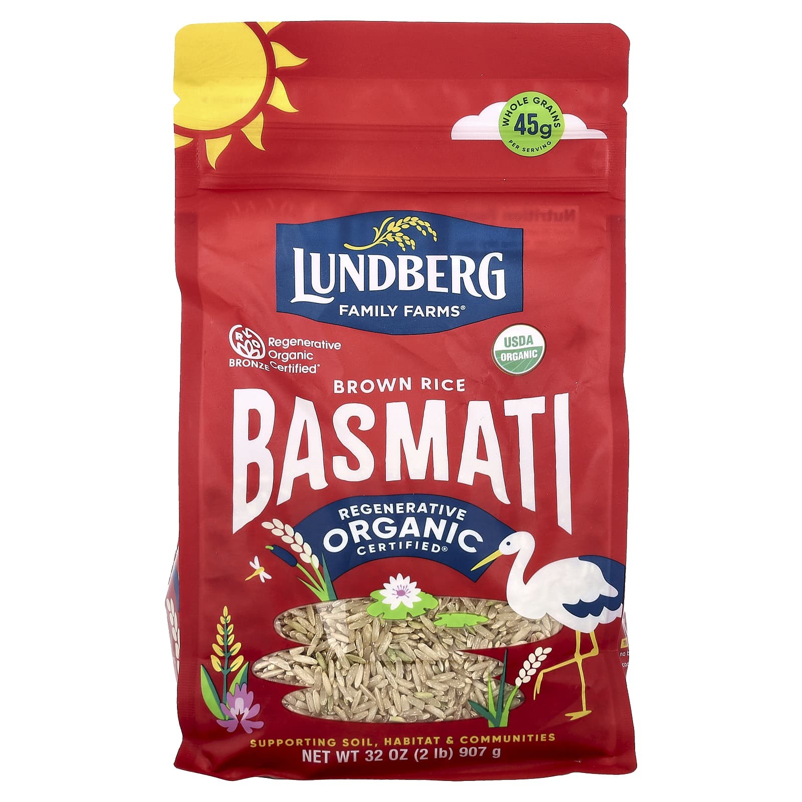 ORGANIC BROWN BASMATI RICE 907 GM