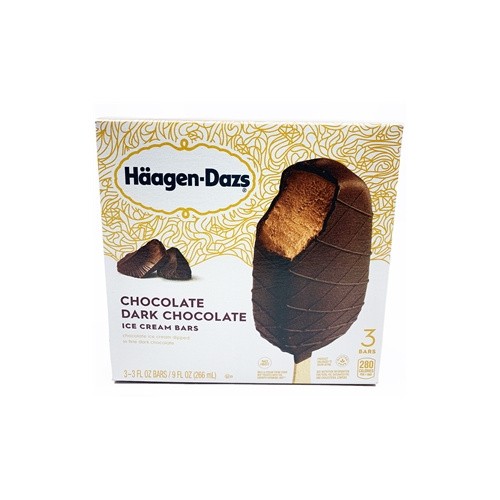 HAAGEN DAZS CHOC DARK CHOC BAR 9 OZ