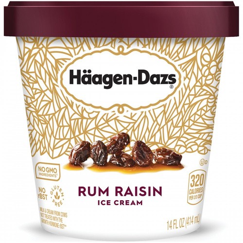 HAAGEN DAZS RUM RAISIN      14Z 14 OZ