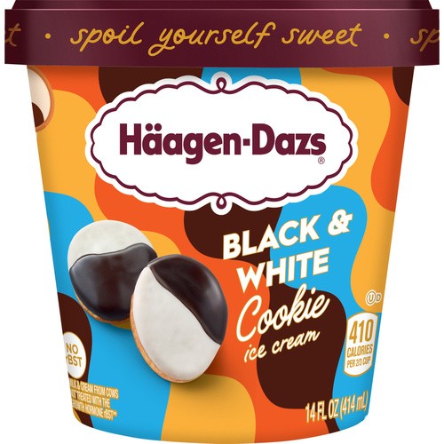 HAAGEN DAZS BLACK WHITE 14 OZ