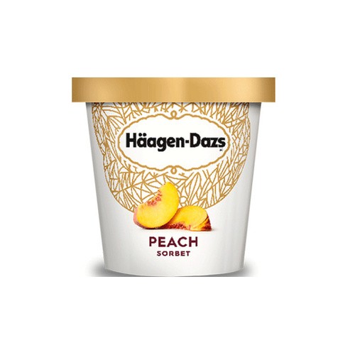 HAAG DZ SORBET PEACH    14Z 14 OZ