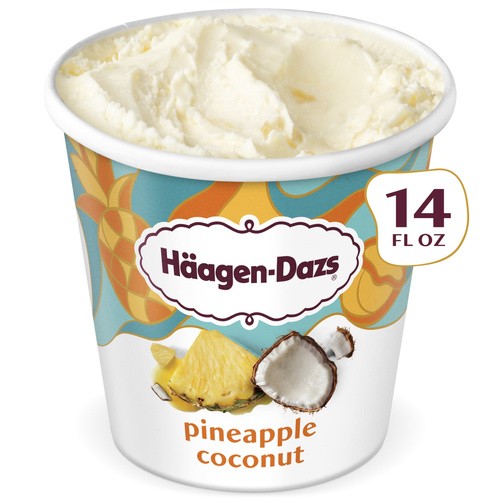 HAAGEN DAZS PINEAPPLE COCONUT 14 OZ