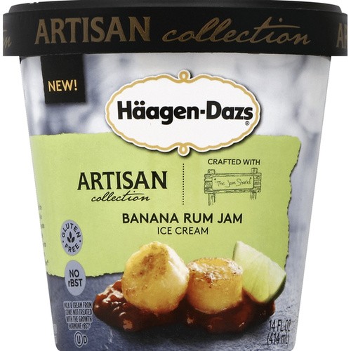 HAAGEN DAZS BANANA RUN JAM 14 OZ