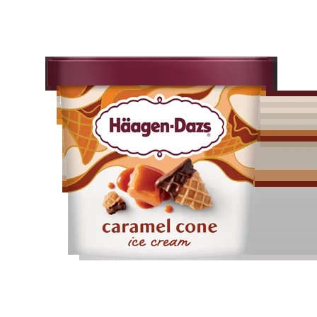 Haagen Dazs Caramel Cone Ice Cream 3.6 OZ
