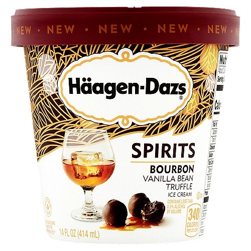 HAGGEN.DAZS SPIRITS BOURBON BANILLA BEAN 14 OZ