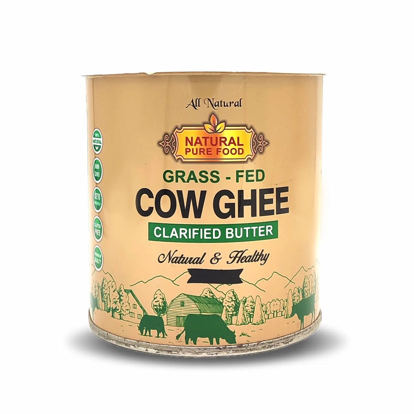All Natural Natural Pure Food Grss Fed Cow Ghee 1 LBS