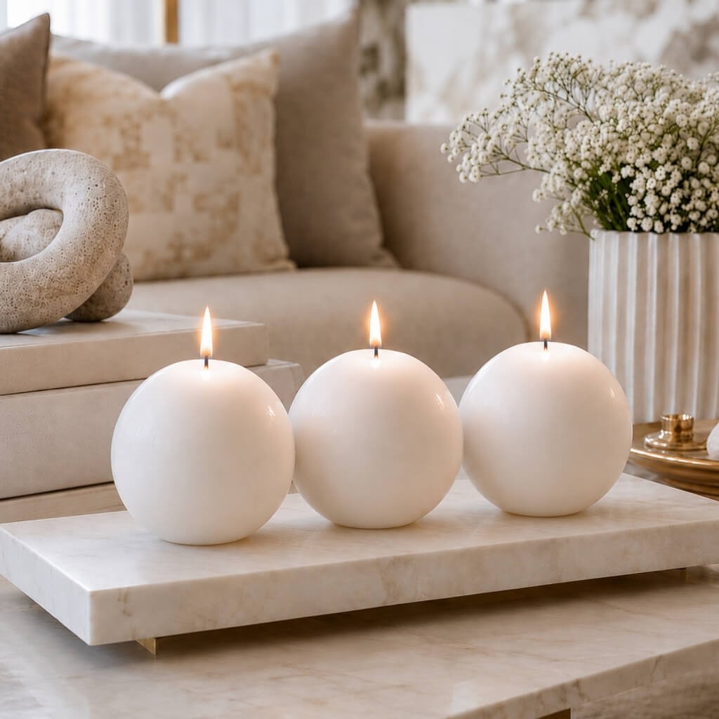 White Candles 4 OZ