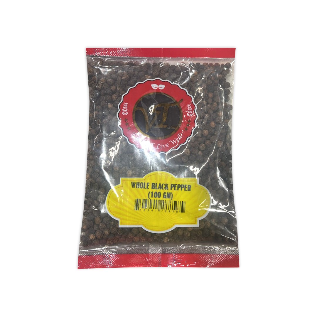 VT Whole Black Pepper 100 GM
