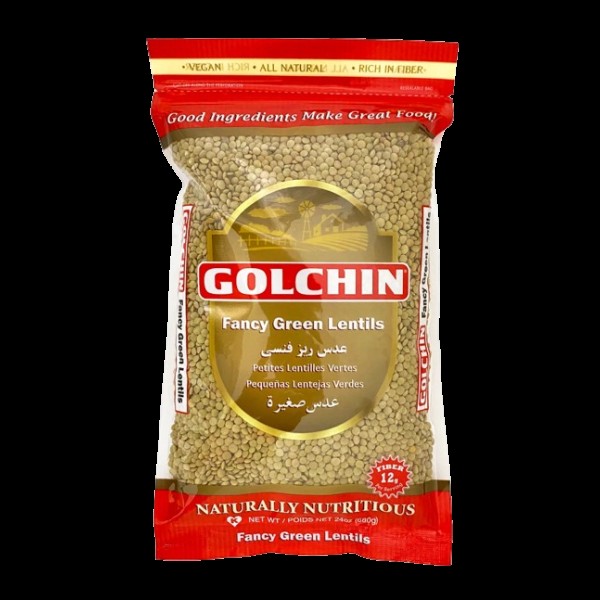 Golchin Fancy Green Lentils 24 OZ