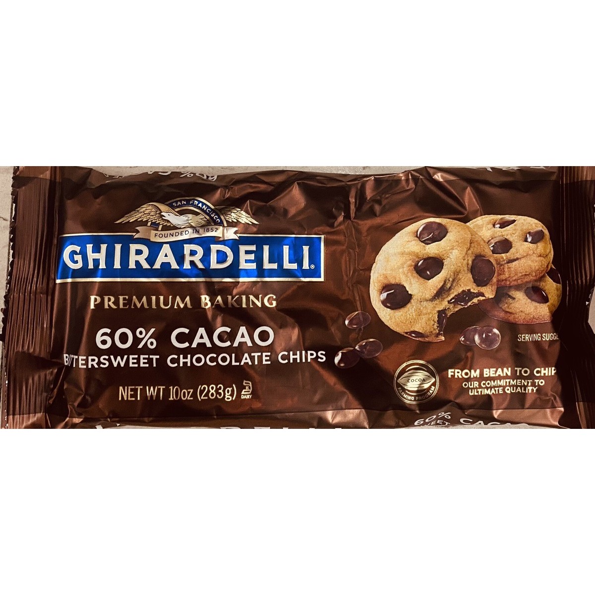 GHIRARDELLI BITTERSWEET CHIPS 60 CC 10 OZ