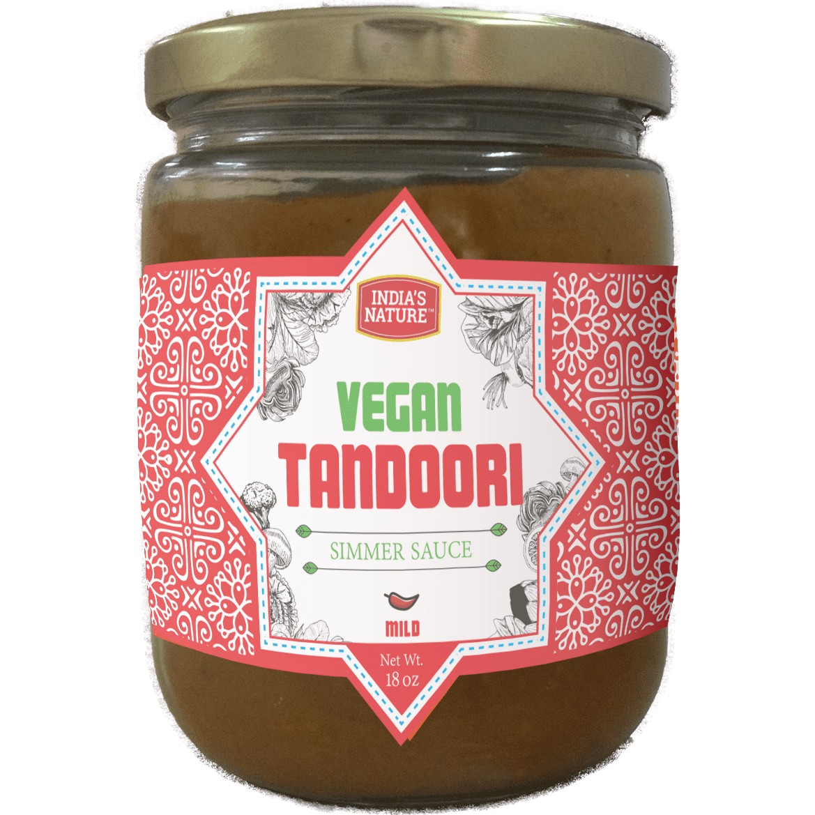 I N Vegan Tandoori Sauce 18 OZ