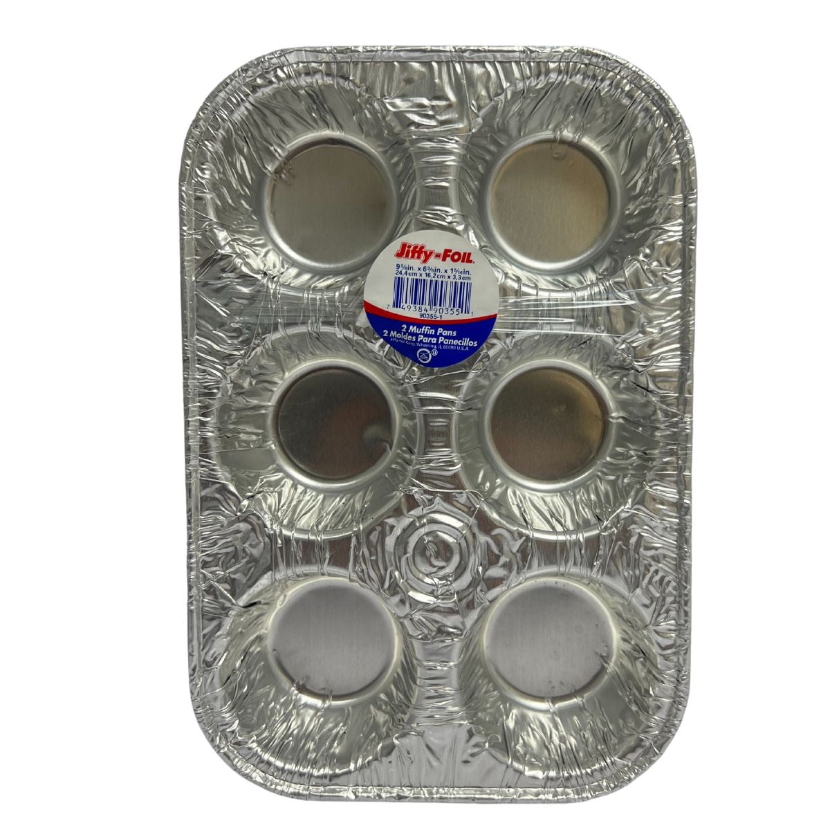 JIFFY FOIL MUFFIN PANS 2 PACK 2 COUNT