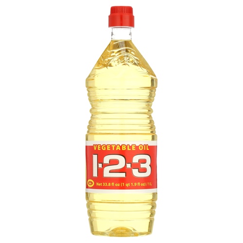 123 VEGETABLE OIL                        33.8 OZ