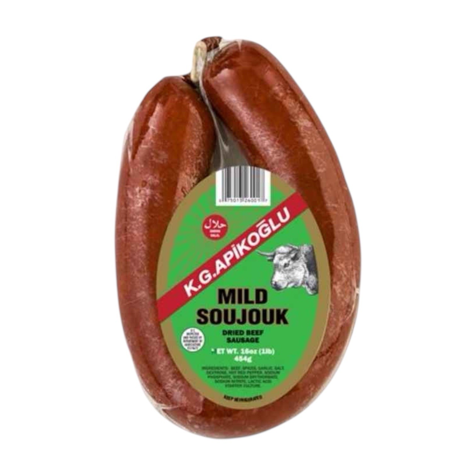 K.G APIKOGLU MILD SOUJOUK 16 OZ