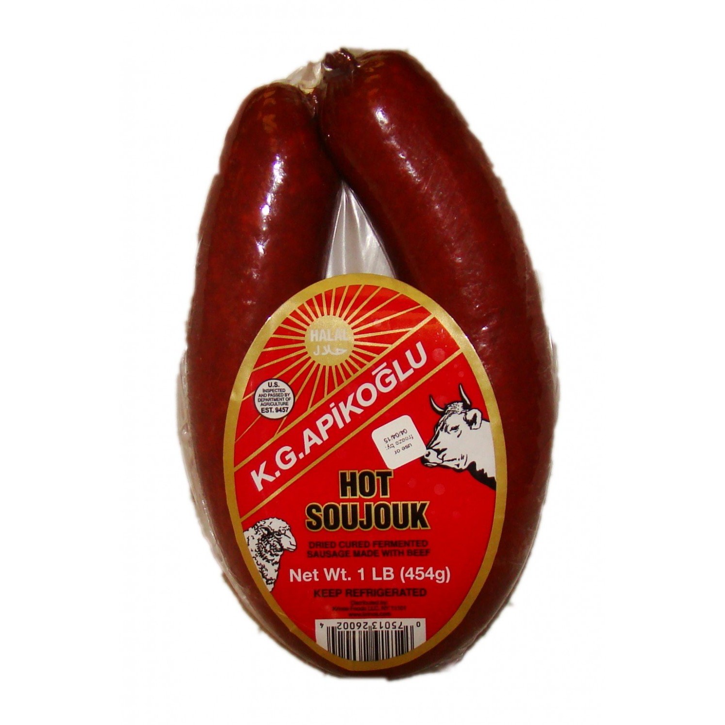 HALALK.G APIKOGLU HOT SOUJOUK 16 OZ