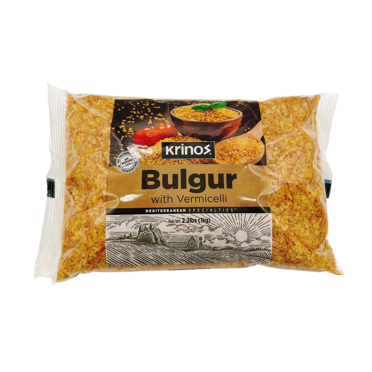 KRINOS BULGUR WITH VERMICELLI 2.2 Lbs
