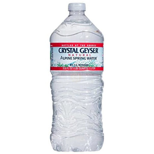Crystal Geyser:Natural W/Flat Cap 1 LTR