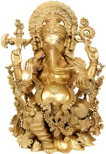 Brass Ganesh 1 EACH
