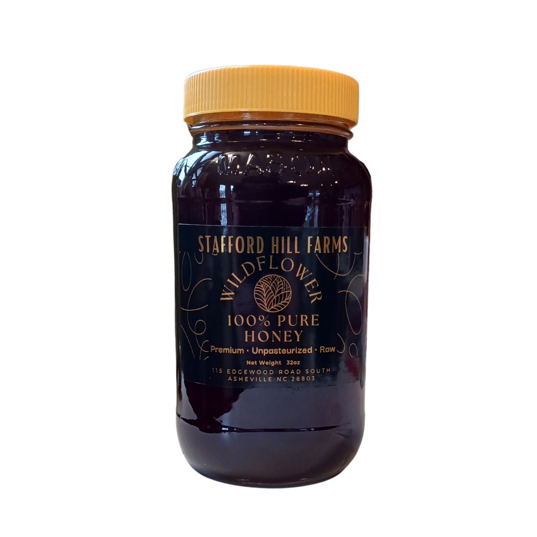 PURE RAW HONEY DARK WILD FLOWER 2 LBS