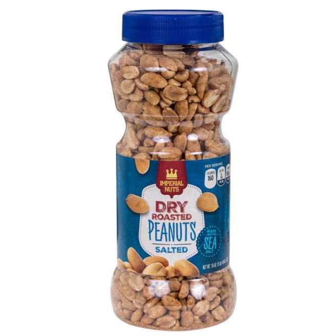 Imperial Nuts Dry Roasted Peanuts Sea Salted 454 GM