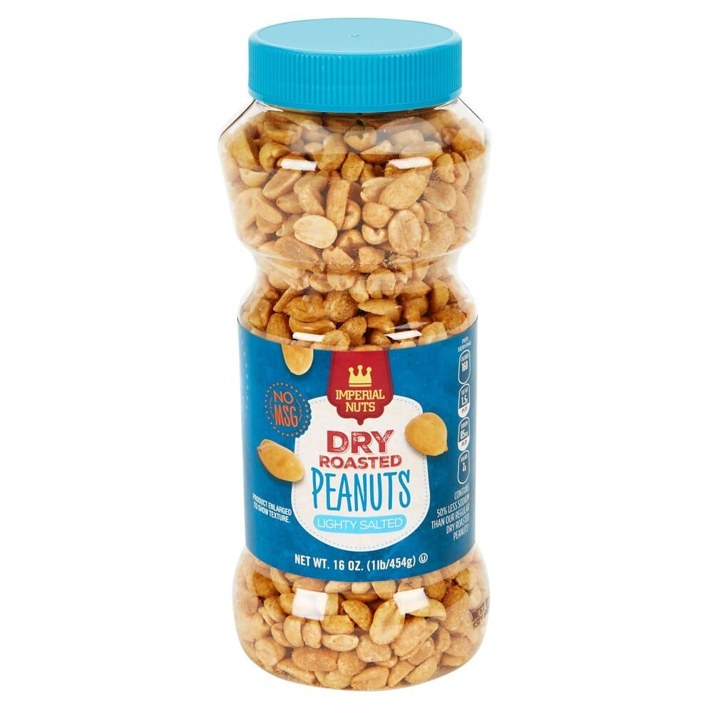 Imperial Nuts Dry Roasted Peanuts Lightly Salted 16 OZ