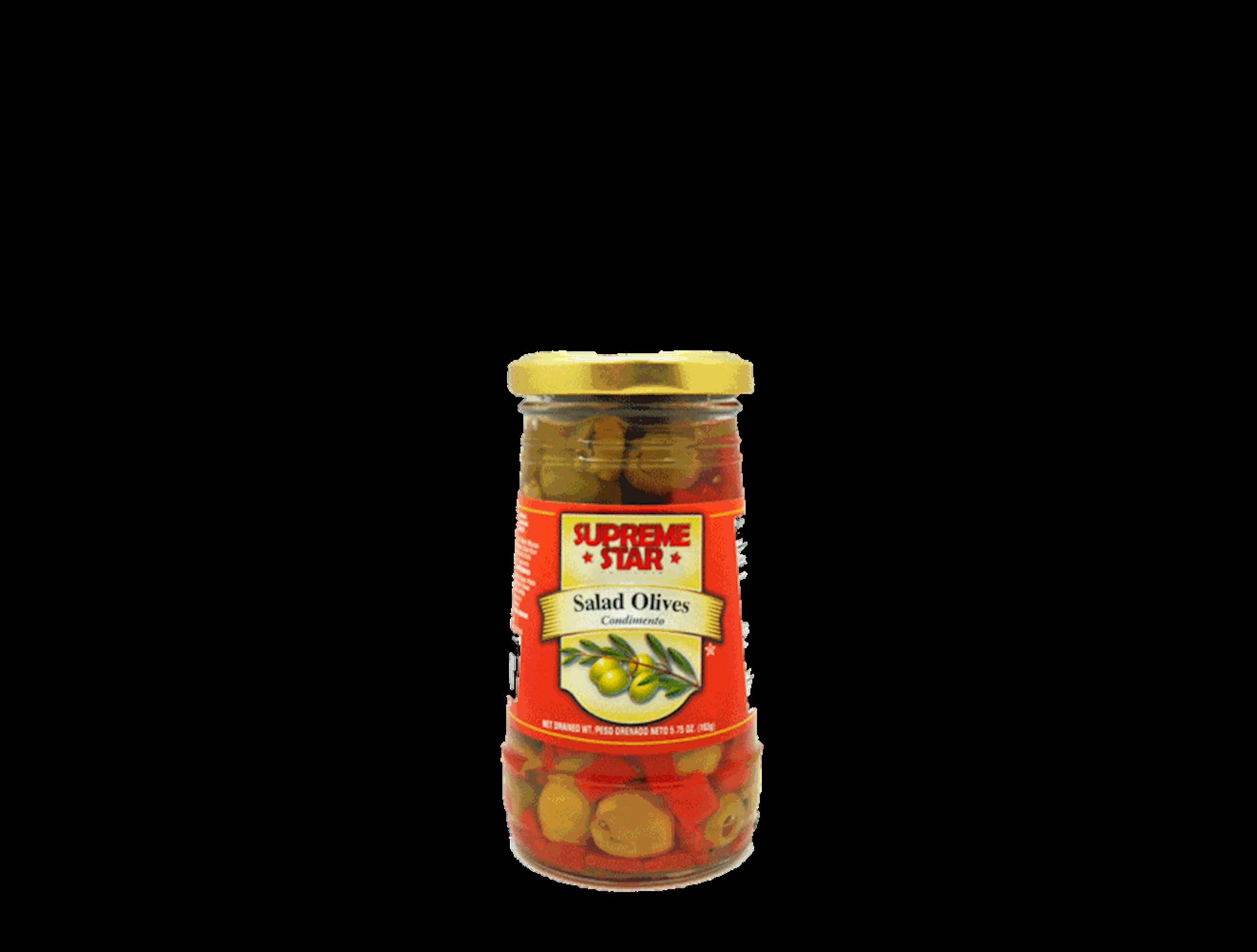 SUPREME STAR SALAD OLIVE 5.75 OZ