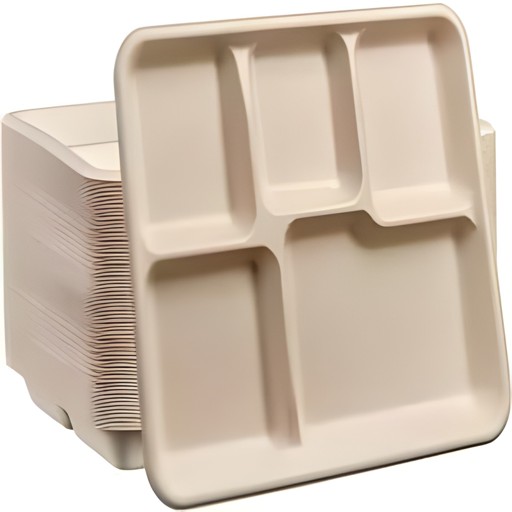 6 COMPARTMENT PLATES 125 PCS