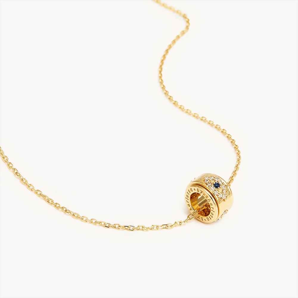 Meditation Gold Charm Necklace 1 EACH