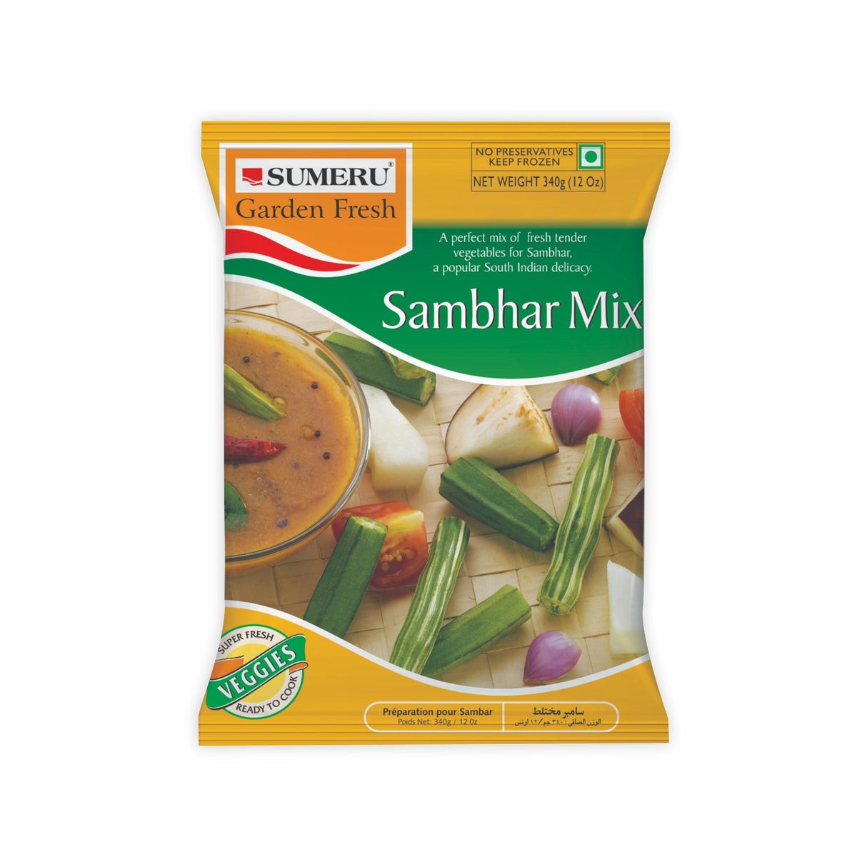 SUMERU SAMBAR MIX VEGETABLE 340 GM