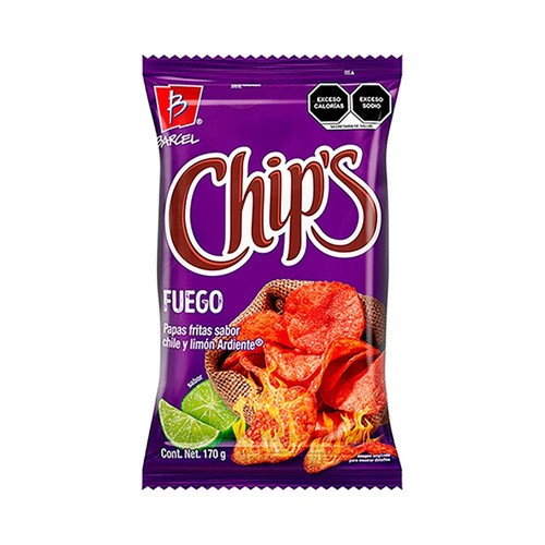 BARCEL CHIPS FUEGO CHILE & LIMON         170 GM