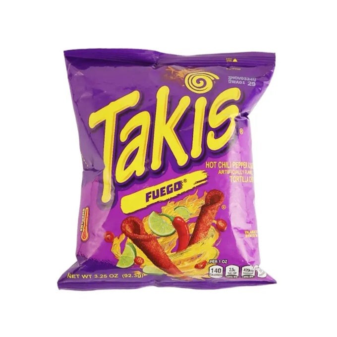 TAKIS FUEGO HOT CHILI PEPPER 92 GM
