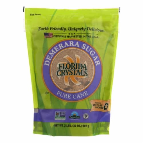 FLA CRYS.DEMERARA SU 2 LBS