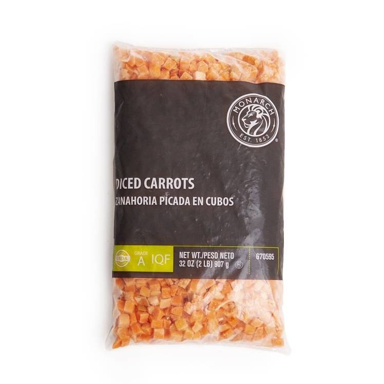 Monarch Diced Carrots 2 LBS
