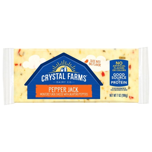 CRYSTAL FARMS PPR/JK CHUNK CHEESE        1 OZ