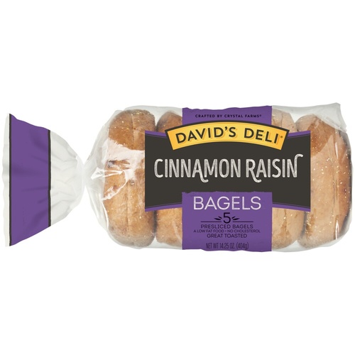 DAVIDS DELI BAGELS CINNAMON RAISIN       1 OZ